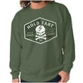 thumbnail image 1 of Hold Fast Freedom Flag Skull Bones Unisex Plus Fleece Graphic Sweatshirt Brisco Brands 5X, 1 of 6