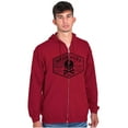 thumbnail image 1 of Hold Fast Freedom Flag Skull Bones Zip Up Hoodie Men's Women's Brisco Brands S, 1 of 6