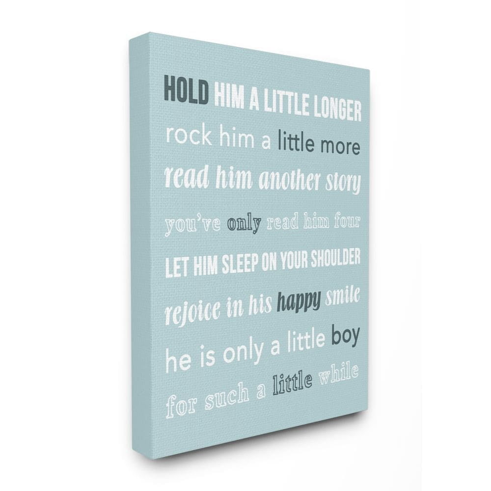 "Hold Him a Little Longer" Canvas Art (24 in. W x 30 in. H (4 lbs.))