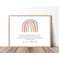 thumbnail image 1 of Hold Her A Little Longer Baby Girl Nursery Quote Art, Boho Nursery Decor Wall Art, Rainbow Baby Shower Baby Girls Room Home Decor #5, Unframed Canvas Size 24x36, 1 of 4