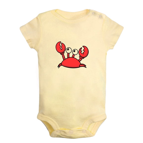 Hold Me Funny Rompers For Babies, Animal Crab Pattern Jumpsuit, Newborn Baby Unisex Bodysuits, Infant Jumpsuits, Toddler 0-24 Months Kids One-Piece Oufits