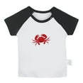 thumbnail image 1 of Hold Me Funny T shirt For Baby, Newborn Babies Animal Crab T-shirts, Infant Tops, 0-24M Kids Graphic Tees Clothing (Short Black Raglan T-shirt, 12-18 Months), 1 of 4