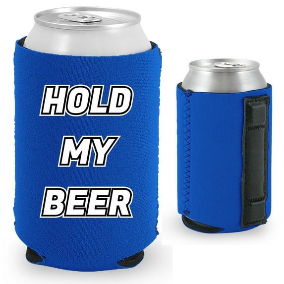 Hold My Beer Magnetic Can Coolie (Royal Blue)