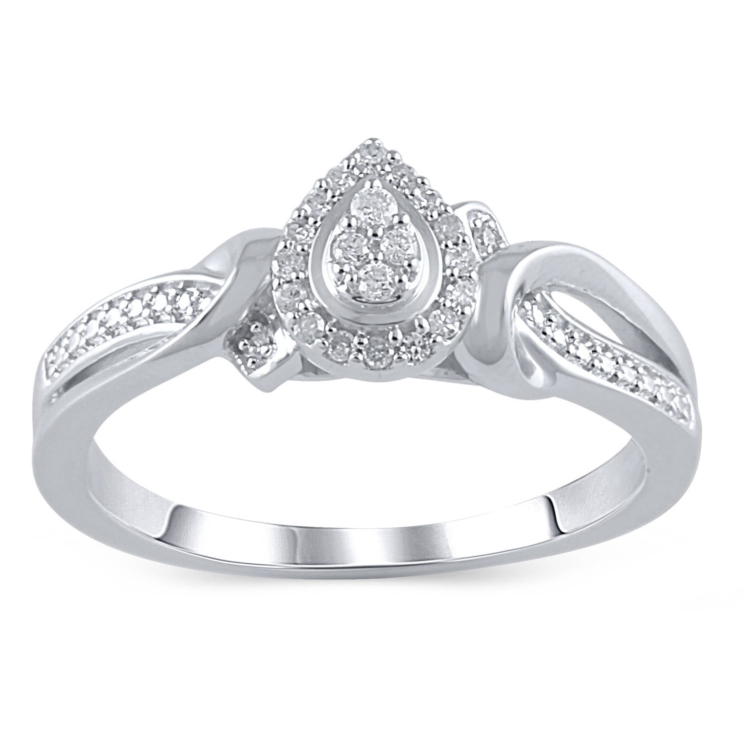 Hold My Hand 1/10 Carat T.W. Diamond Sterling Silver Promise Ring