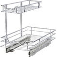 thumbnail image 1 of HOLDN' STORAGE 2 Tier Under Sink Organizer Pull Out Cabinet Storage Rack for Kitchen and Bathroom 11-in W x 18-in D, 1 of 7