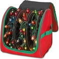 thumbnail image 1 of Hold N' Storage Christmas Light Storage Bag with Handles and 3 Reels, up to 375 ft Christmas Lights - Red, 1 of 9