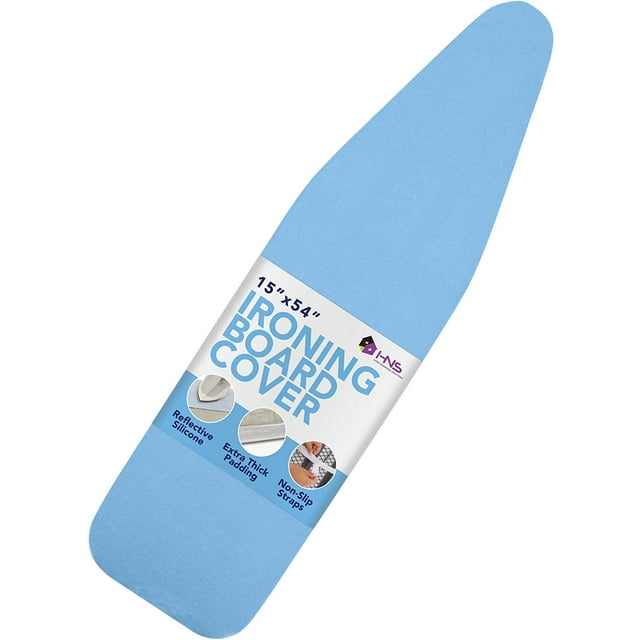 Hold N' Storage Ironing Board Cover and Pad, Large Fits All Standard Sizes 15" x 54" Blue