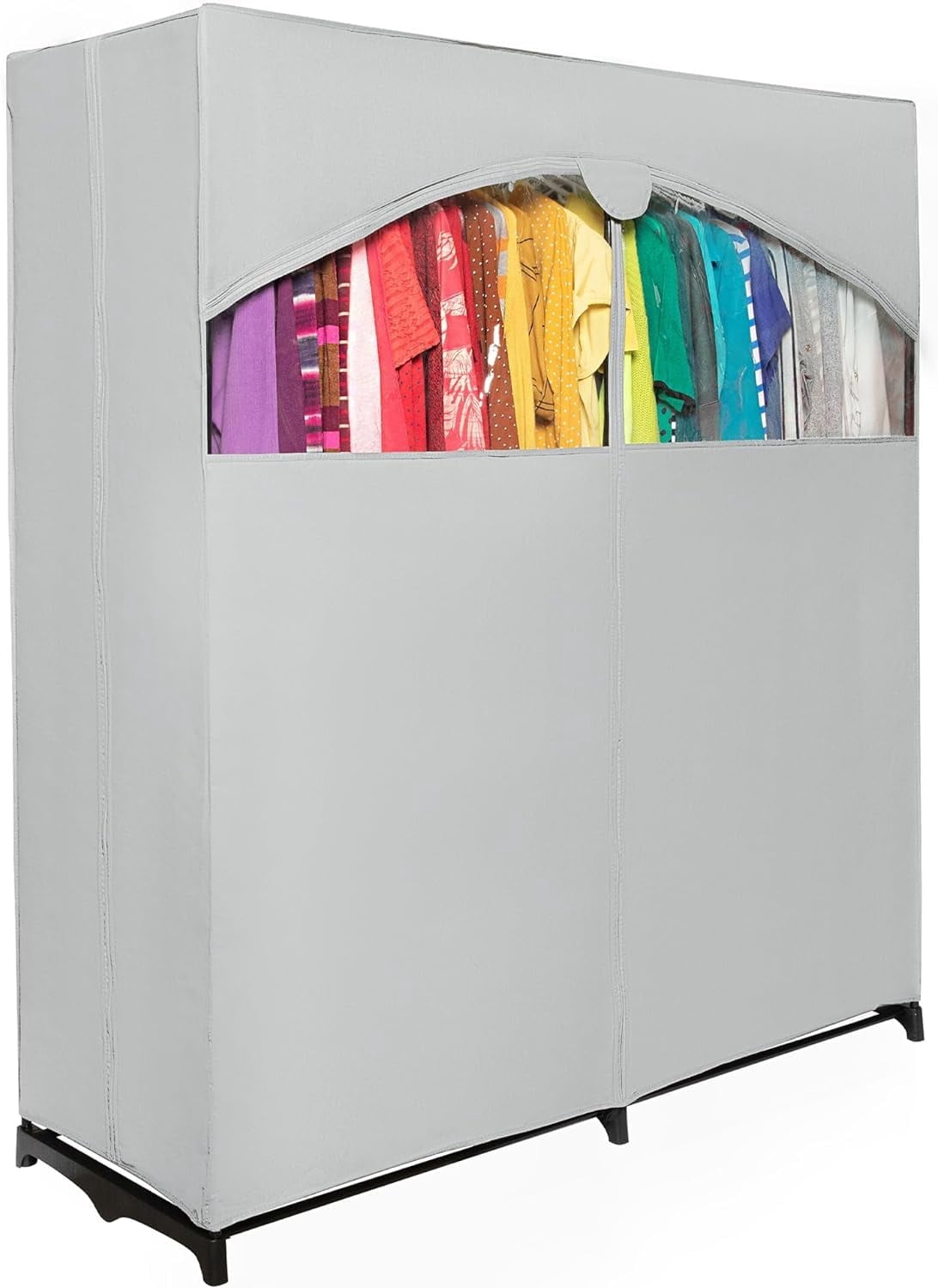Hold N' Storage Portable Wardrobe Closet with Metal Hanging Rod. Weight ...