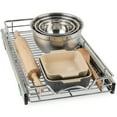 thumbnail image 1 of Hold N' Storage Pull Out Cabinet Organizer, Steel Metal Chrome - Basket Size 11” W x 17”D, 1 of 8