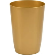 Hold N' Storage Small Trash Can with Open Top for Compact and Tight Spaces – 1.58 gal Capacity, Soft Brass