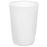 Hold N' Storage Small Trash Can with Open Top for Compact and Tight Spaces – 1.58 gal Capacity, White