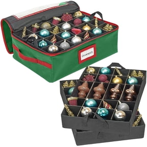 Hold N' Storage Underbed Christmas Ornament Storage Container Box Fits Up to 48-3”, Green