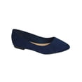 thumbnail image 1 of Hold Navy Blue Suede City Classified Women Casual Wide Width Fit Flat Office Shoes Pointy Toe 8, 1 of 2