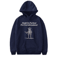 thumbnail image 1 of Hold On Partner I'm Overstimulated Hoodie Funny Overstimulated Sweatshirt for Women Men, 1 of 3