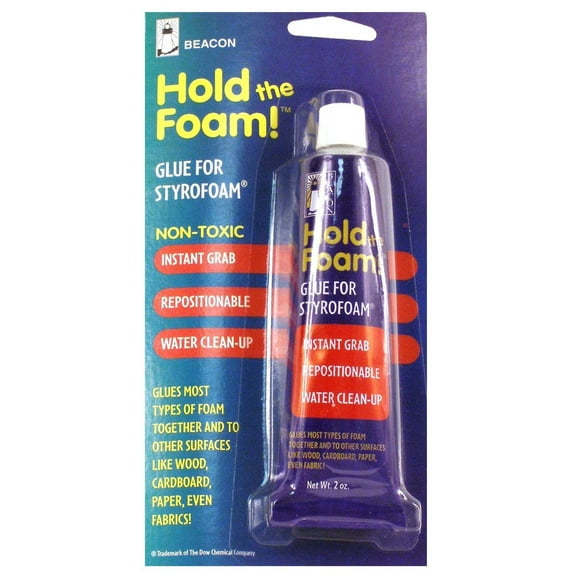 Hold The Foam Adhesive 2 oz. (pack of 4)