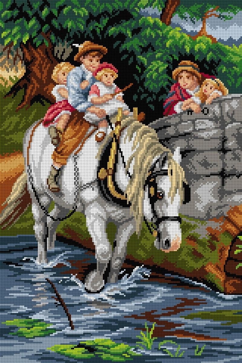 Hold Tight 3130Q Needlepoint canvas for halfstitch without yarn