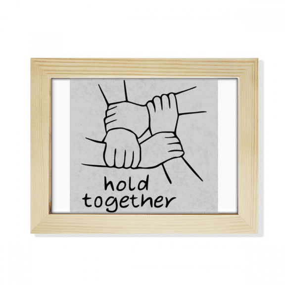 Hold Together Personalized Gesture Desktop Photo Frame Picture Art Decoration Painting 6x8 inch
