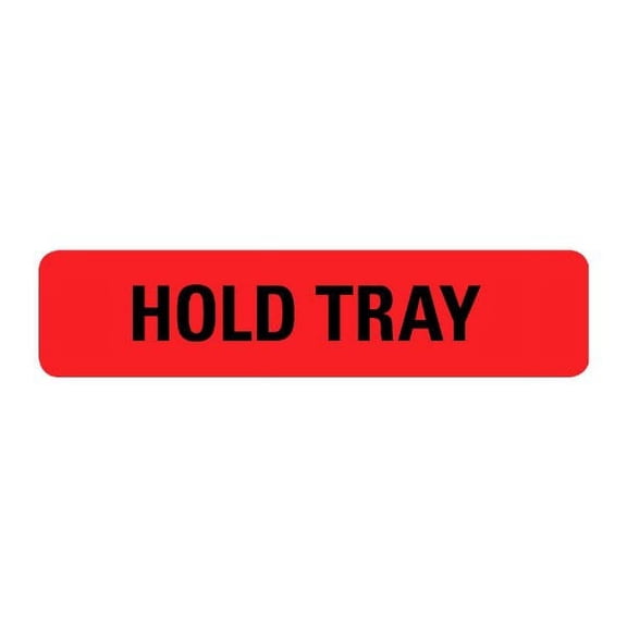 Hold Tray Food Service Medical Labels