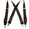 thumbnail image 1 of Hold-Ups Windows Too Pattern X-back 1 3/8" wide Susprnders with Patented No-slip Gold Clips, 1 of 4