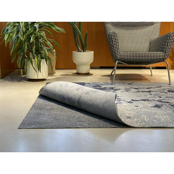 Hold-a-Rug PLUSH 4' Round Non-skid, Non-slip Rug Underlay, 1/4" Thick, Safe for All Floors and Carpet