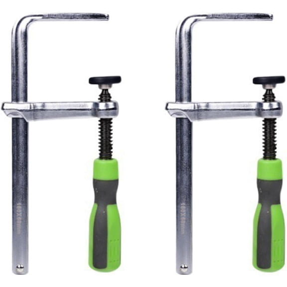Hold down Clamps Woodworking Track Saw, Dovetail, T Track Clamps, | 2-Pack, Black & Green,4.72" Capacity X 2.36" Throat Depth, 530 Lbs Clamping Force