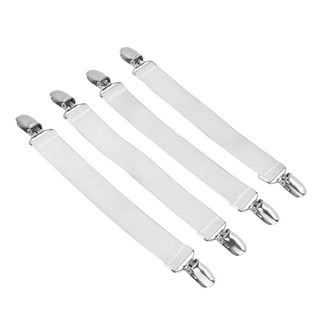  RayTour 20 Pieces Men Suspender Clips Heavy Duty Bed Sheet  Fasteners Clips Sheet Straps Holder Fasteners Clips : Baby