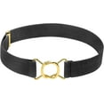 thumbnail image 1 of Hold’em Belts for Boys Brass Twisted Toddler Stretch Elastic Buckle Belt for Male Kids - Black, 1 of 7