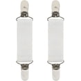 thumbnail image 1 of Hold'em Boot Straps Elastic Extra Strong Metal Clip Made in USA Comfortable and Easy to Use Keeping Pants Smoothly and Nicely Tucked in Boots 4 Inch - White, 1 of 6