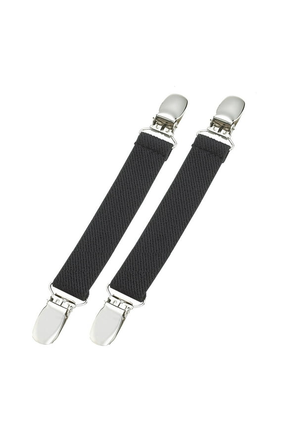 Boot Straps Elastic Keeping Pants Smoothly Tucked in Boots for Men and Women - Black