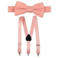 thumbnail image 1 of Hold'em Bow Tie Set, Baby Pre-Tied Bow Tie, 1' Suspender for Toddler Kids - Peach, 1 of 4