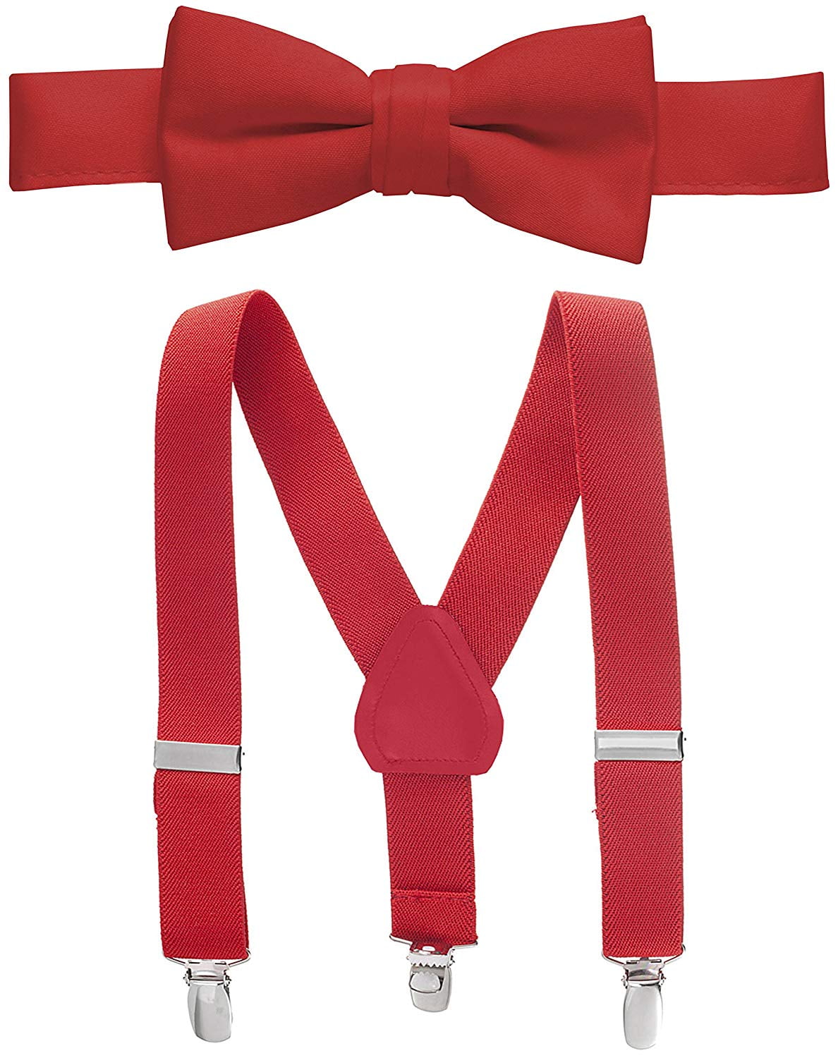 Hold'em Bow Tie Set, Baby PreTied Bow Tie, 1' Suspender for Toddler