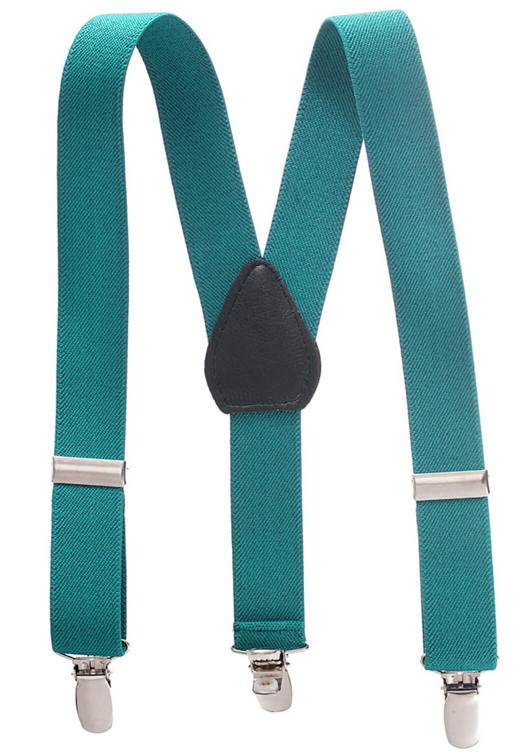 Hold'em Bow Tie Set, Baby Pre-Tied Bow Tie, 1' Suspender for Toddler Kids - Teal