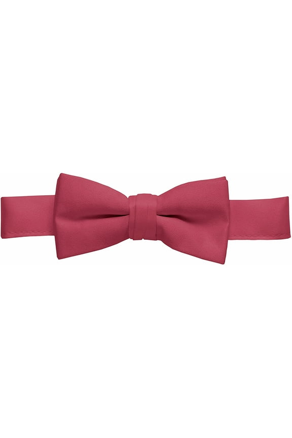 Bow Tie for Mens Boys and Baby Pre-tied - Kids Burgundy 12pc