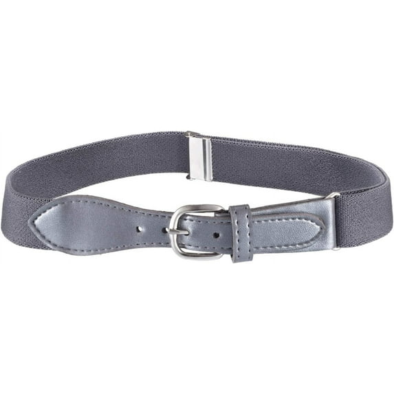 Hold'em Kids Elastic Adjustable Belt with Leather Closure for Male Toddler - Gray