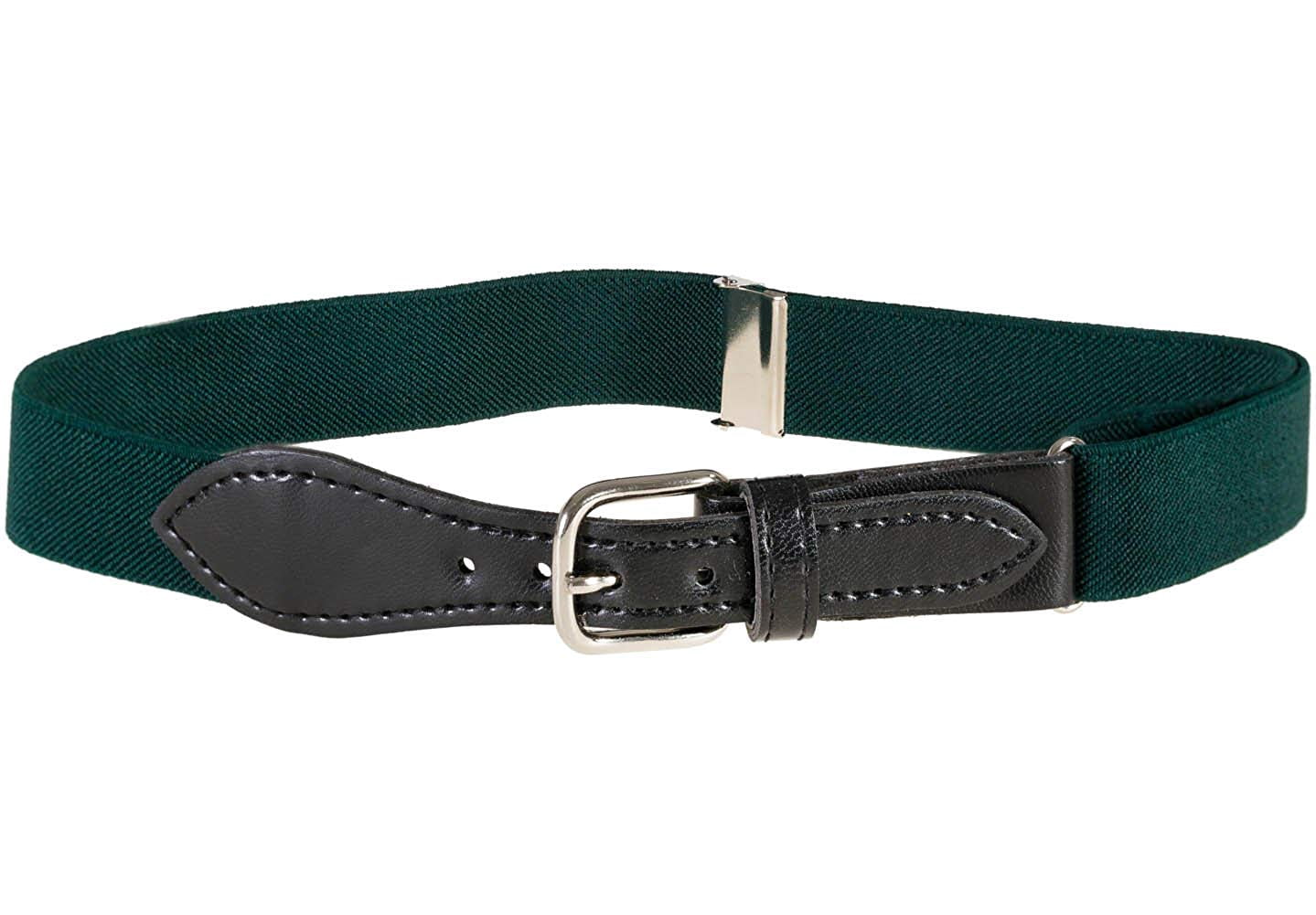 Hold'em Kids Elastic Adjustable Belt with Leather Closure for Male Toddler - Hunter