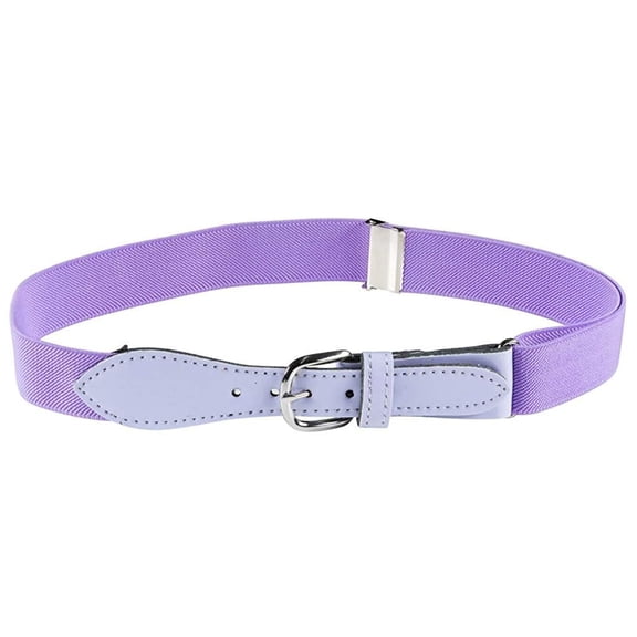 Hold'em Kids Elastic Adjustable Belt with Leather Closure for Male Toddler - Lavender
