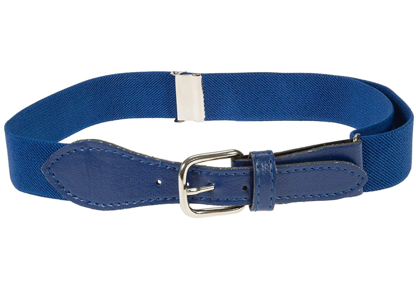 Hold'em Kids Elastic Adjustable Belt with Leather Closure for Male Toddler - Royal Blue
