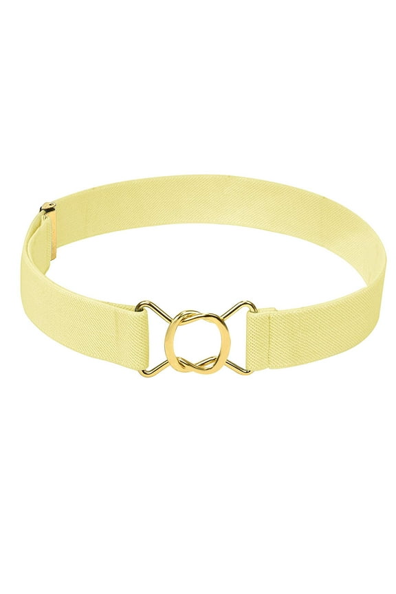 Kids Toddler Clasp Gold Buckle Belt-Elastic Adjustable Stretch Boys Belt