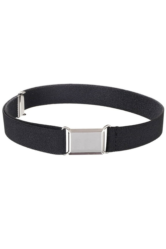 Kids Toddler Elastic Adjustable Unisex Belts - Black