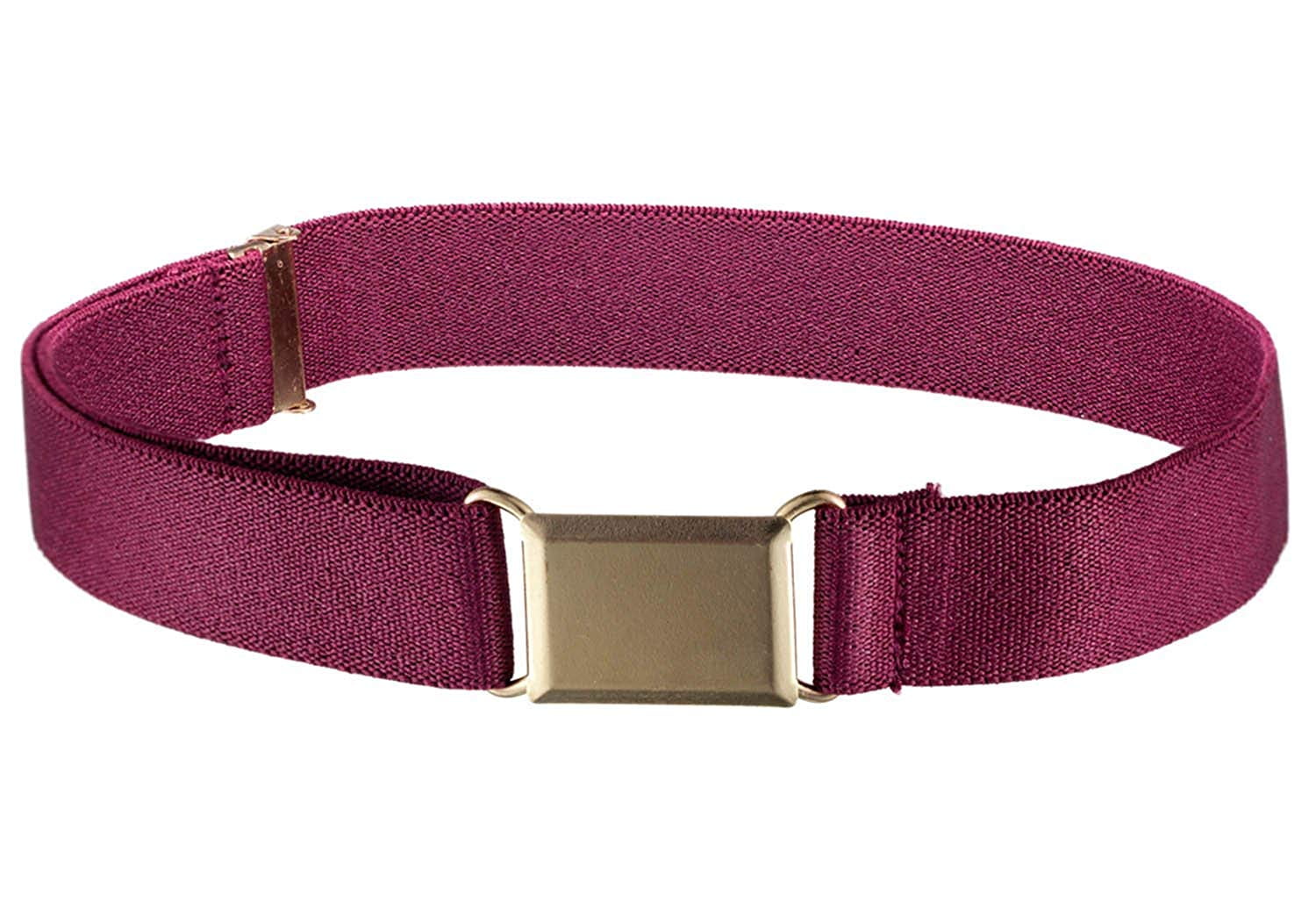 Hold'em Kids Toddler Elastic Adjustable Unisex Belts - Burgundy