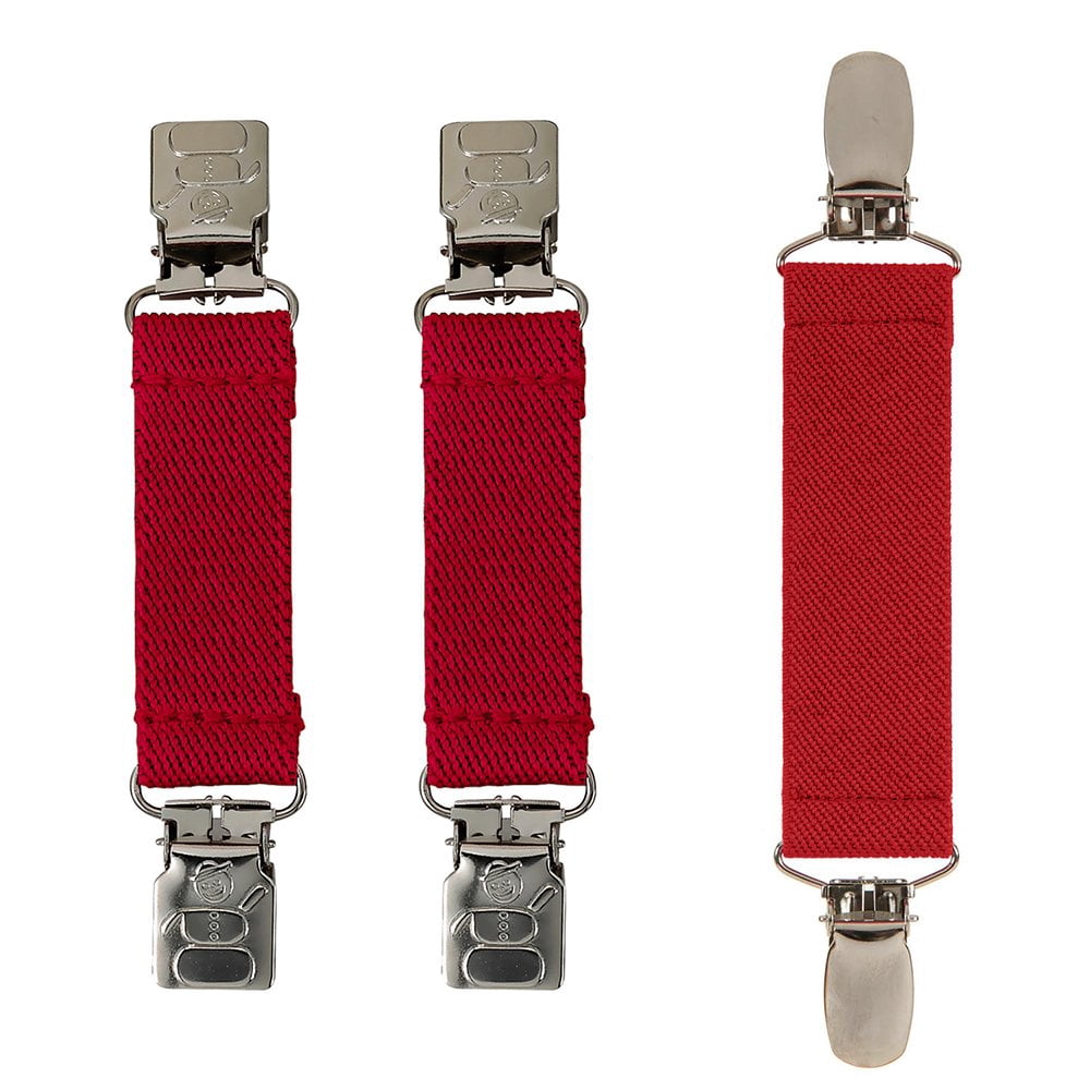 Hold’em Mitten & Hat Cap and Glove Clip Set for Toddler Kids - Red