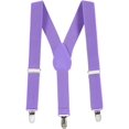 thumbnail image 1 of Hold’em Suspenders for Boys and Baby-Leather Metal Clip - Lavender (22"), 1 of 7
