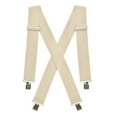thumbnail image 1 of Hold'em Suspenders for Men Heavy Duty Utility Clips 2” Wide - Beige, 1 of 7