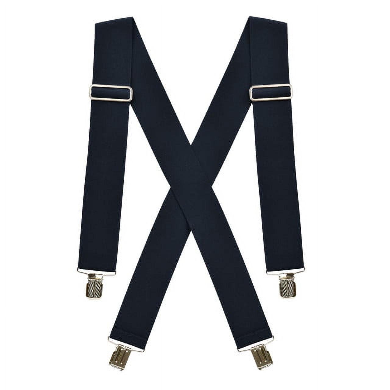Hold’em Suspenders for Men Heavy Duty for Big and Tall Adult - Navy