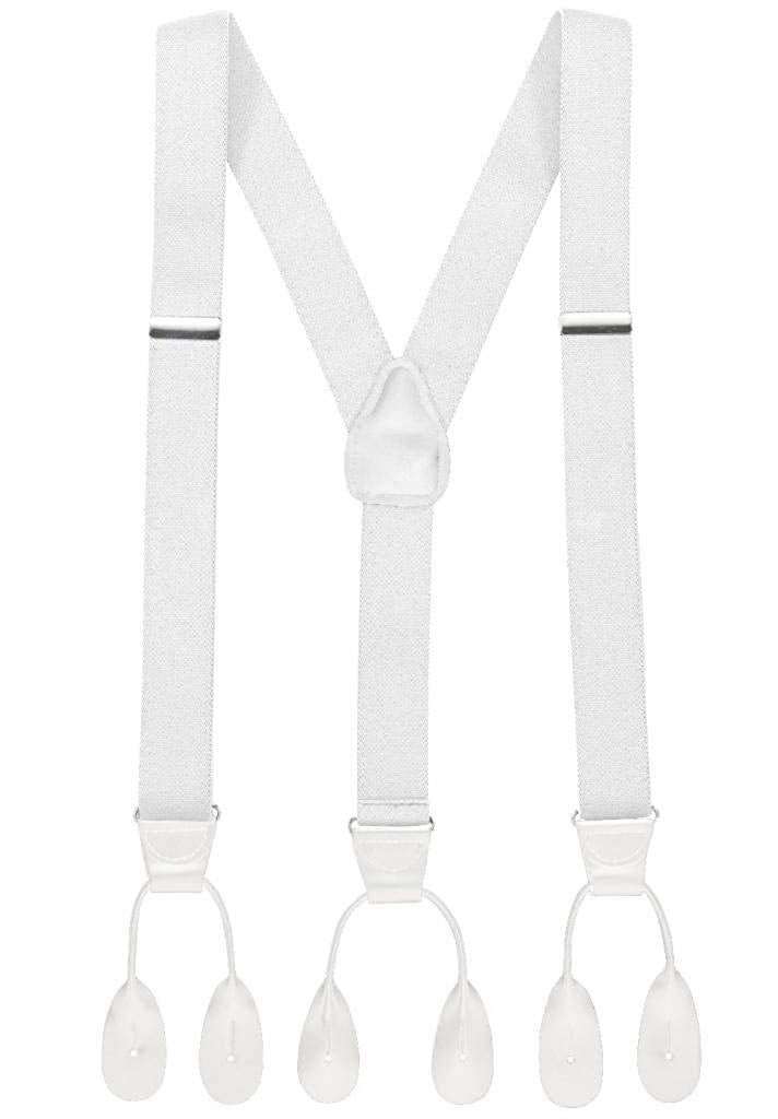 Faux Leather Suspenders for Men and Boys, Rustc Weddng Suspenders