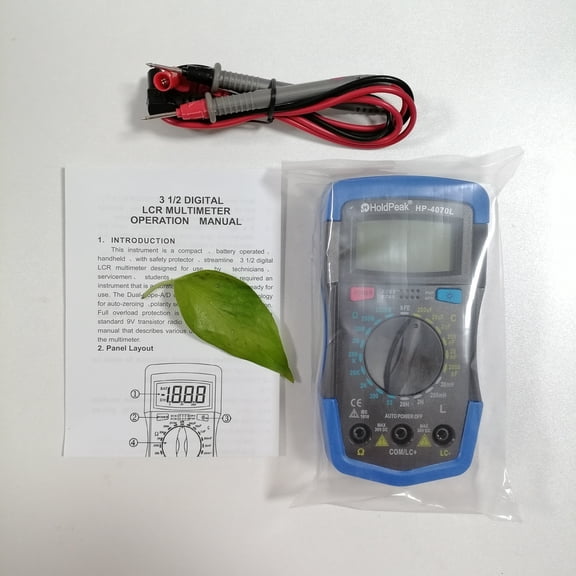 HoldPeak 4070L Capacitance Multimeter Digital Inductance LCD Meter hFE Test With Backlight Inductance LCR Meter Repair Tool ,Versatile Measurement