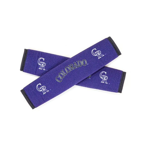 Holda Colorado Rockies Ulti-Suede Seat Belt Pad Two-Piece Set