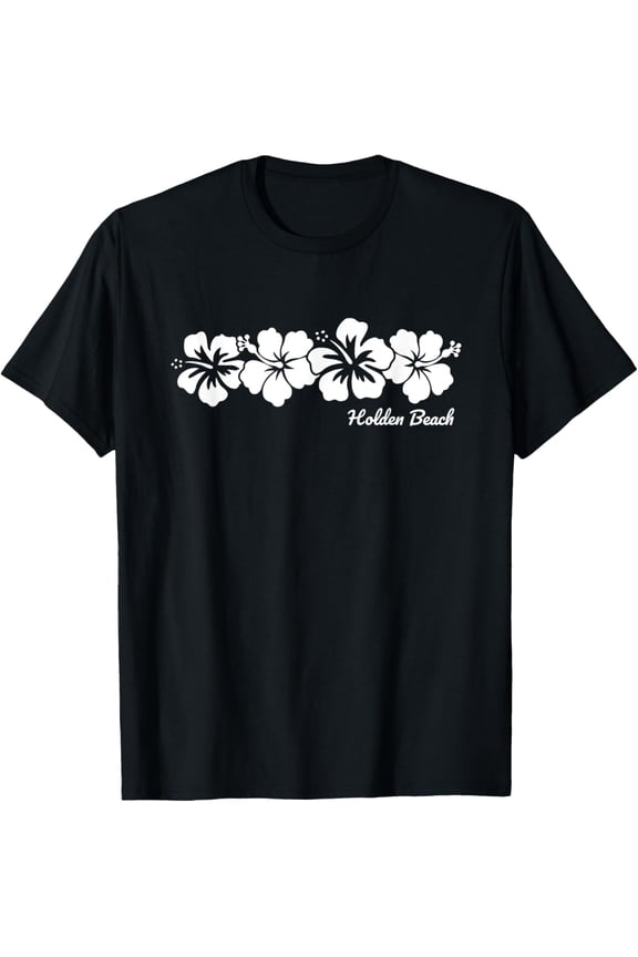 Holden Beach North Carolina Hibiscus Flower Souvenir T-Shirt
