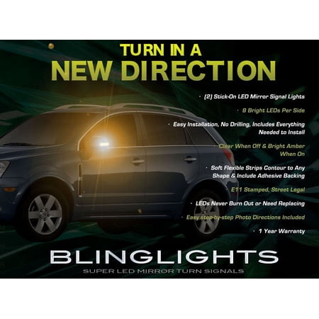Holden Captiva Side View Mirror LED Turnsignals Lights Turn Signals Mirrors LEDs Signalers Lamps