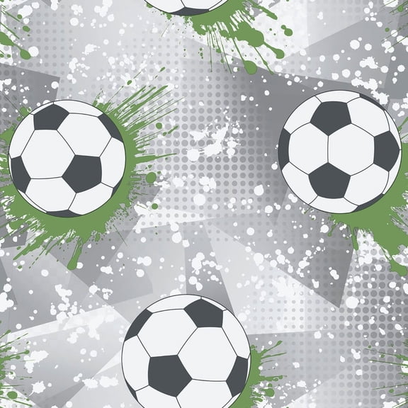 Holden Décor Frenzy Soccer Ball Textured Wallpaper